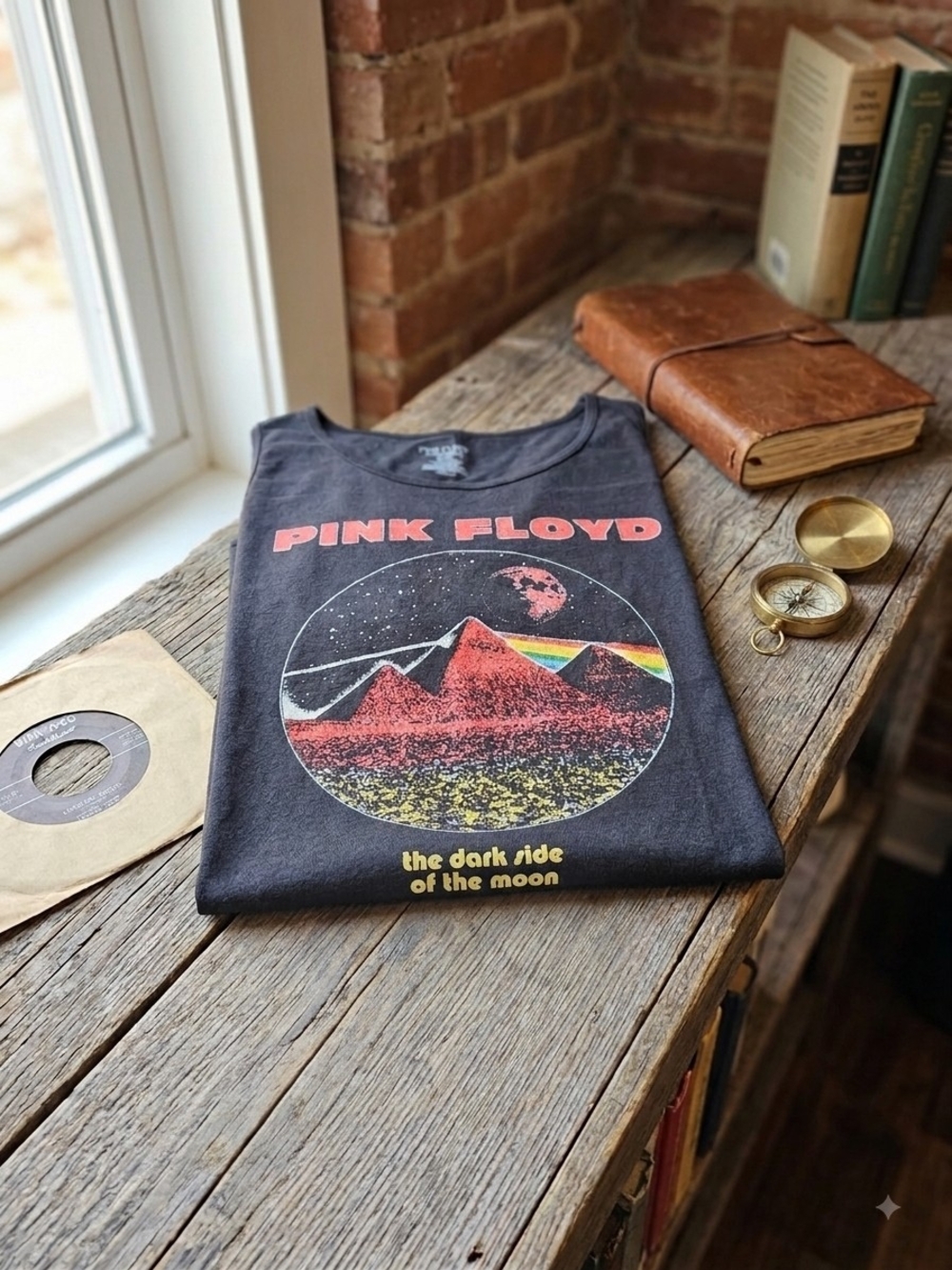 NWOT Pink Floyd Dark Side Of The Moon Pyramid Graphic Tank Top 2XL